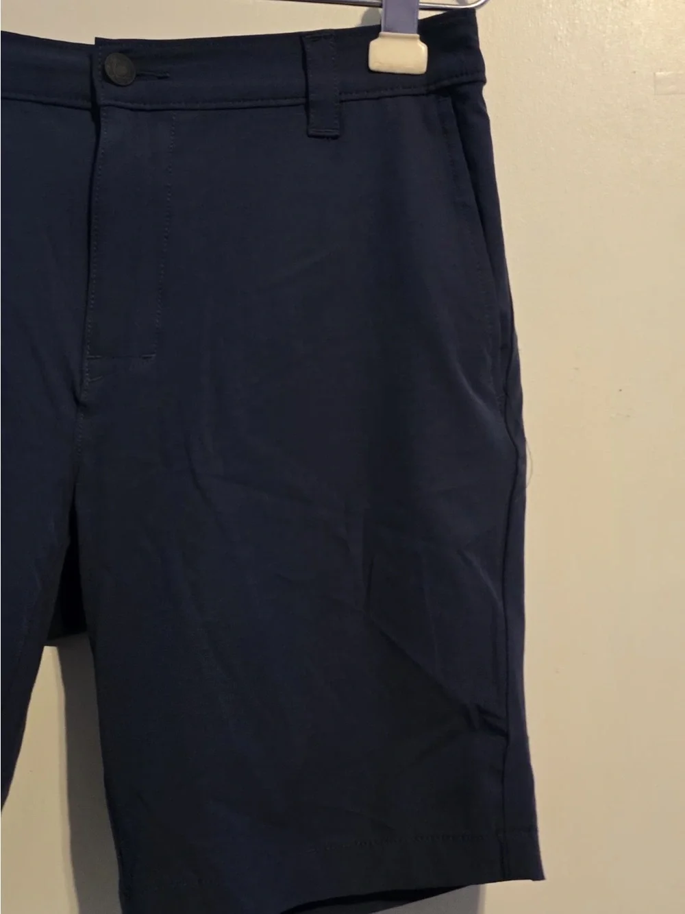 Banana Republic Men's Navy Flat-Front Shorts